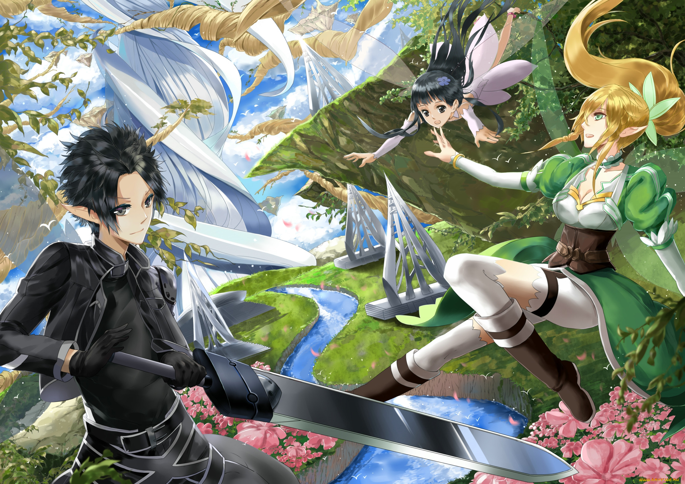 , sword art online, , , 